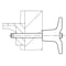 Kipp Ball Lock Pins with T-grip, self-locking, precipitation hardened K0792.218212025 - alternate 3